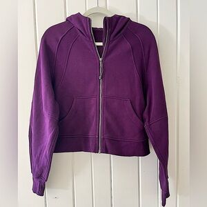 Lululemon Scuba Purple Oversized Full-Zip, XS/S (P2P 21”)